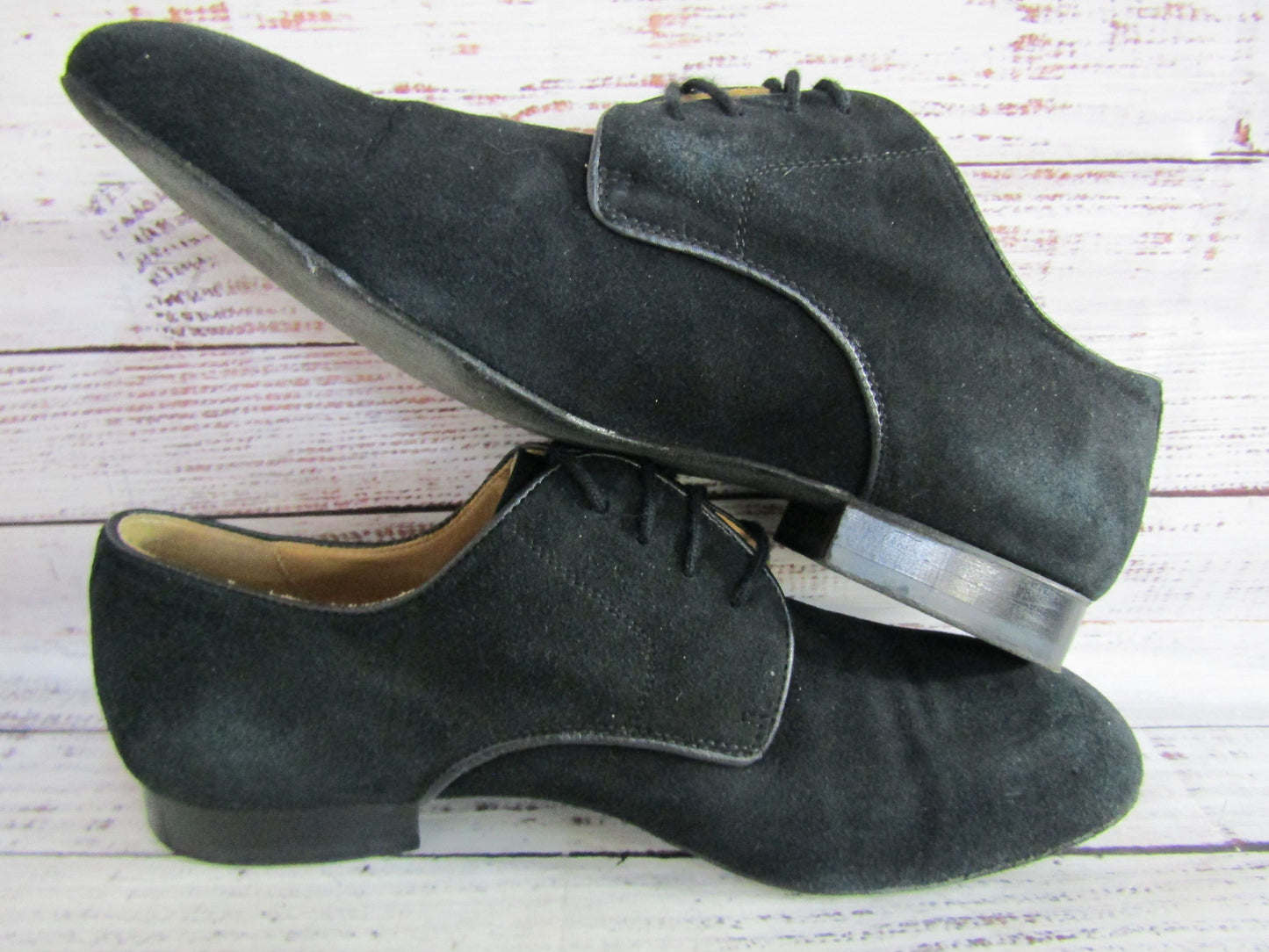 Werner Kern Modena Men's Black Suede Oxford Dancing Shoes Size 9.5