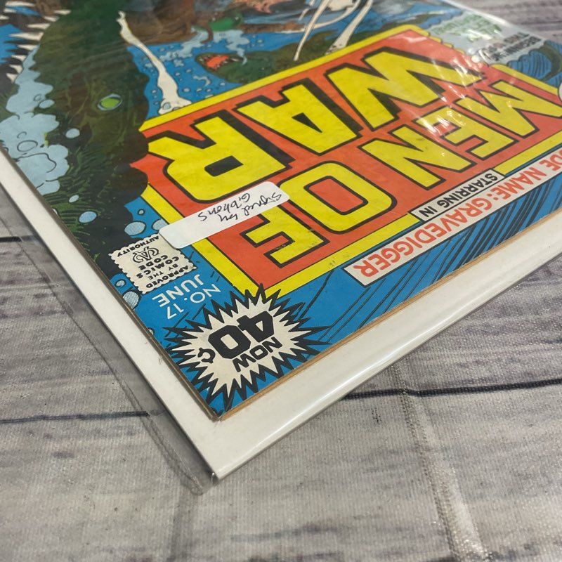 Lot Of 3 Vtg. Men Of War #2 7 17 Dc Comics Gravedigger Ungraded