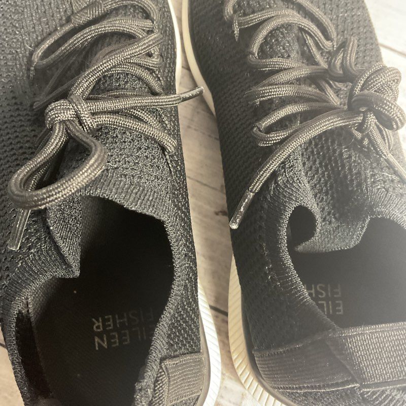 Eileen Fisher Renew Knit Black Athletic Sneaker Women's Size 5.5