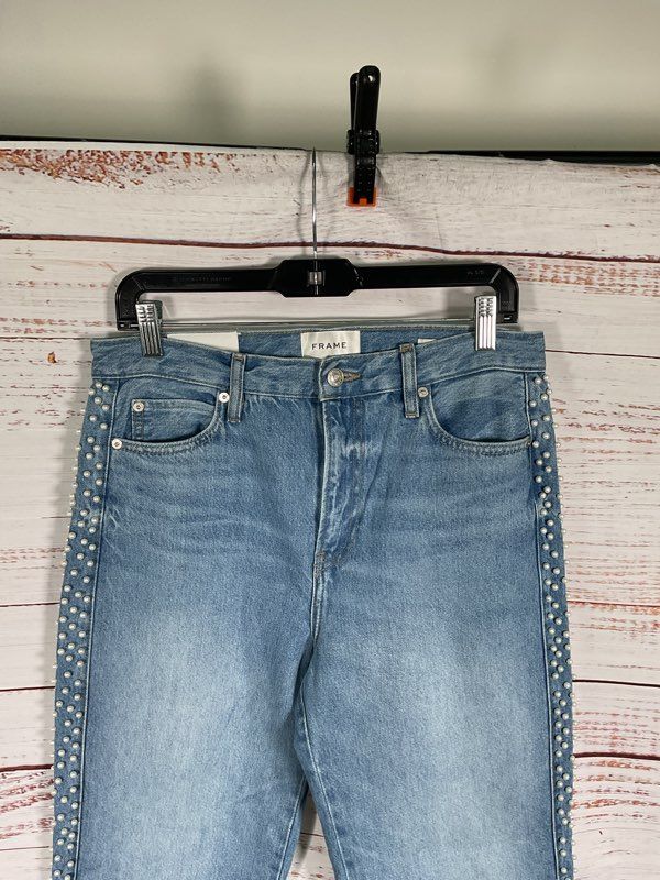 Frame Atelier of Denim Le Jane Crop Daylight Pearl Women's Size 28