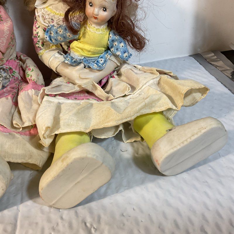 VTG. 1978 Albert E. Price Porcelain Dolls with Baby Doll- SET OF 4