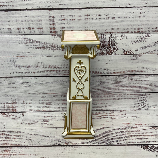 Villeroy & Boch Splendor Di Marmo Gilded Ceramic 9" Candle Stick Holder
