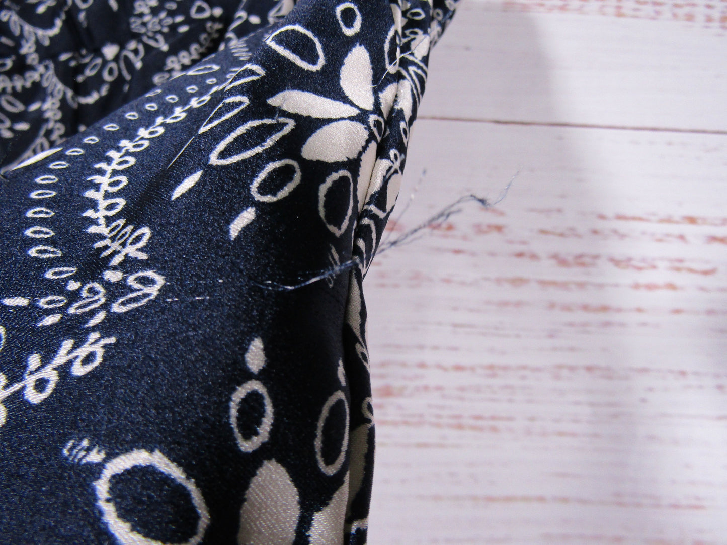 CeCe Women's Blue Floral Paisley Wide Leg Pants Size M