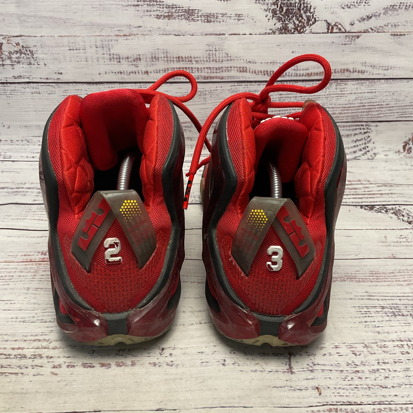 Nike Lebron 12 XII Elite Red/Gold Red Athletic Shoe Men Size 12 2 of 2