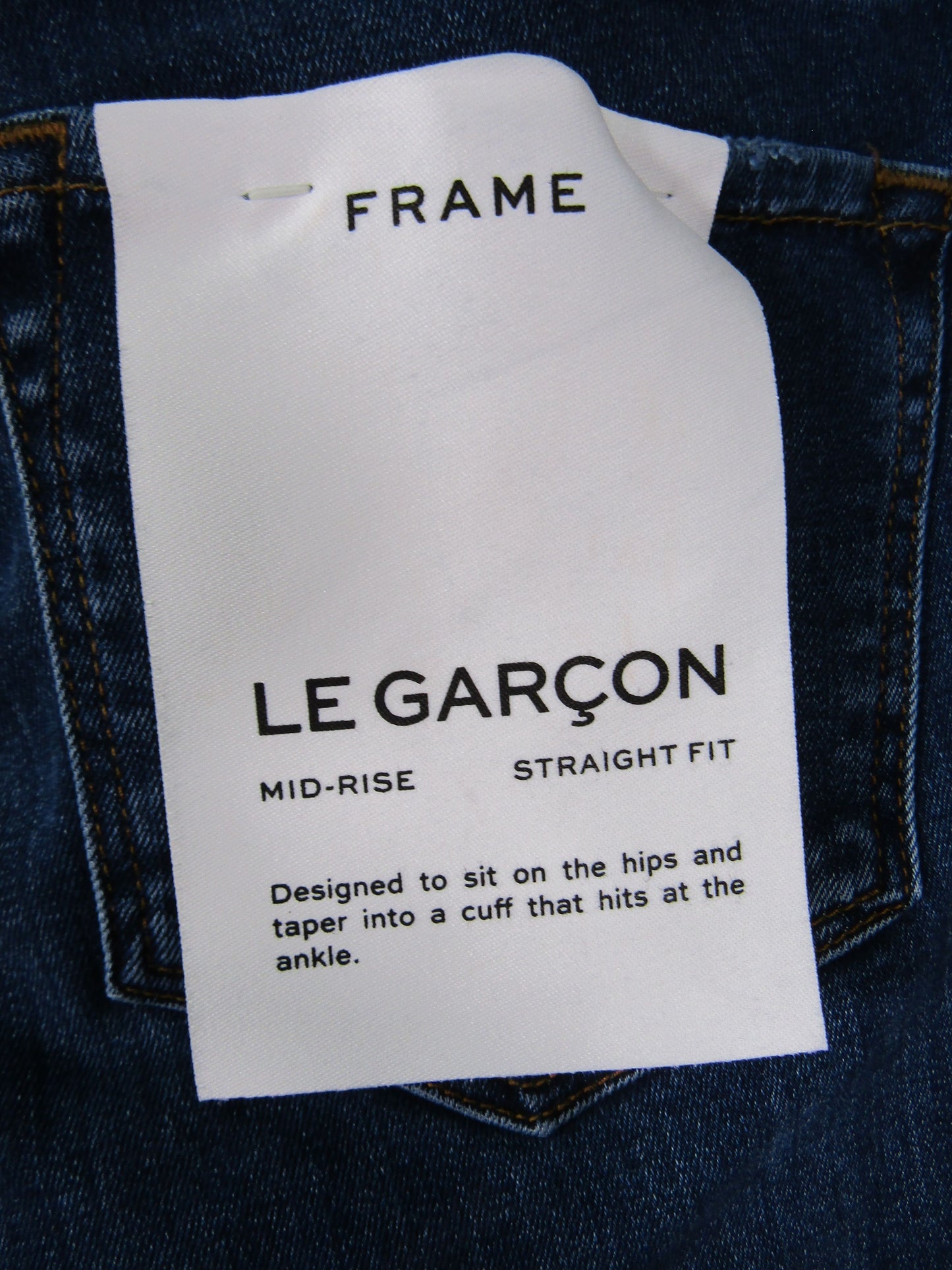 Frame Le Garcon Women's Blue Denim Skinny Jeans Size 24