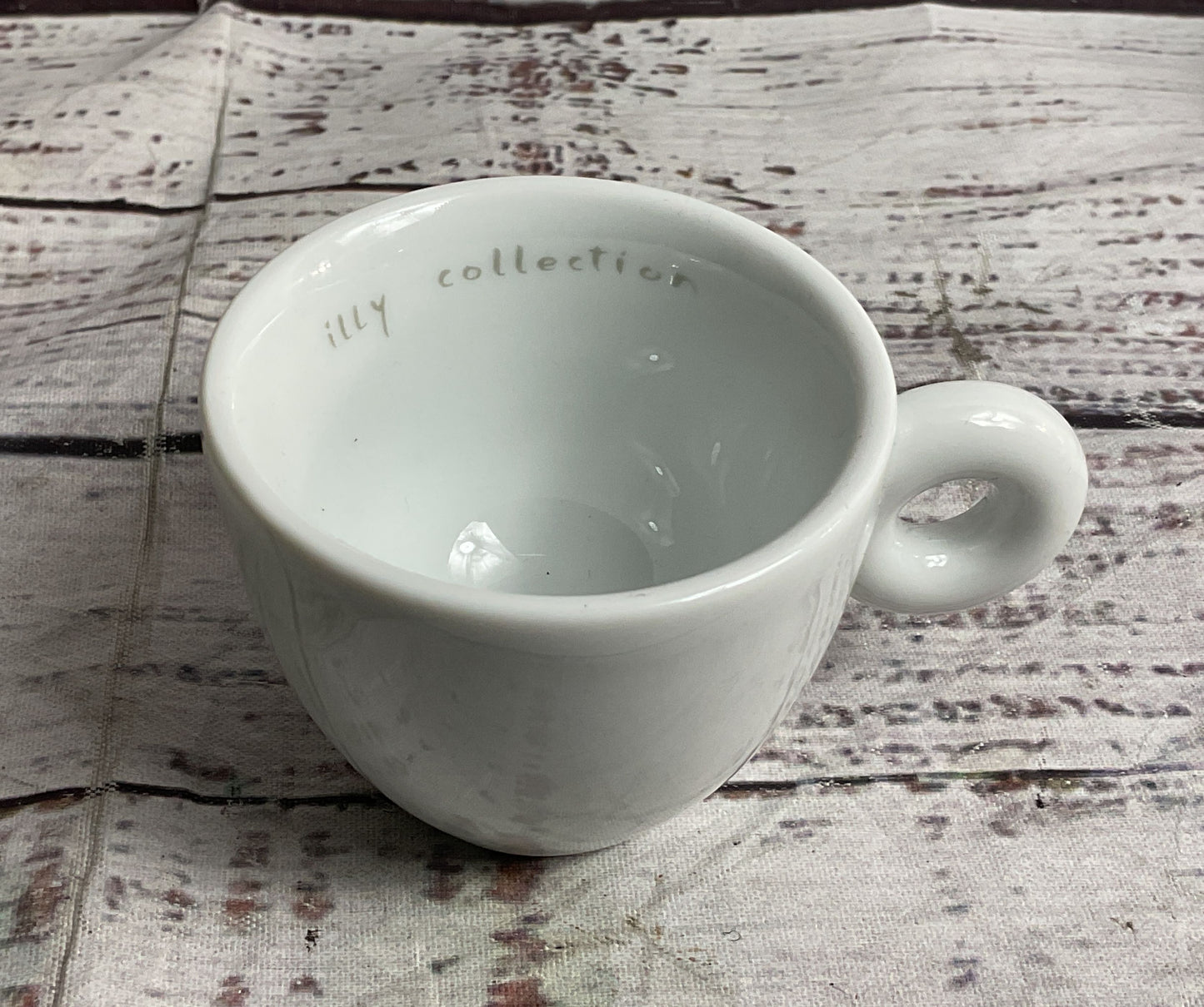 Illy Collection Set of 3 Espresso Cups Mint White