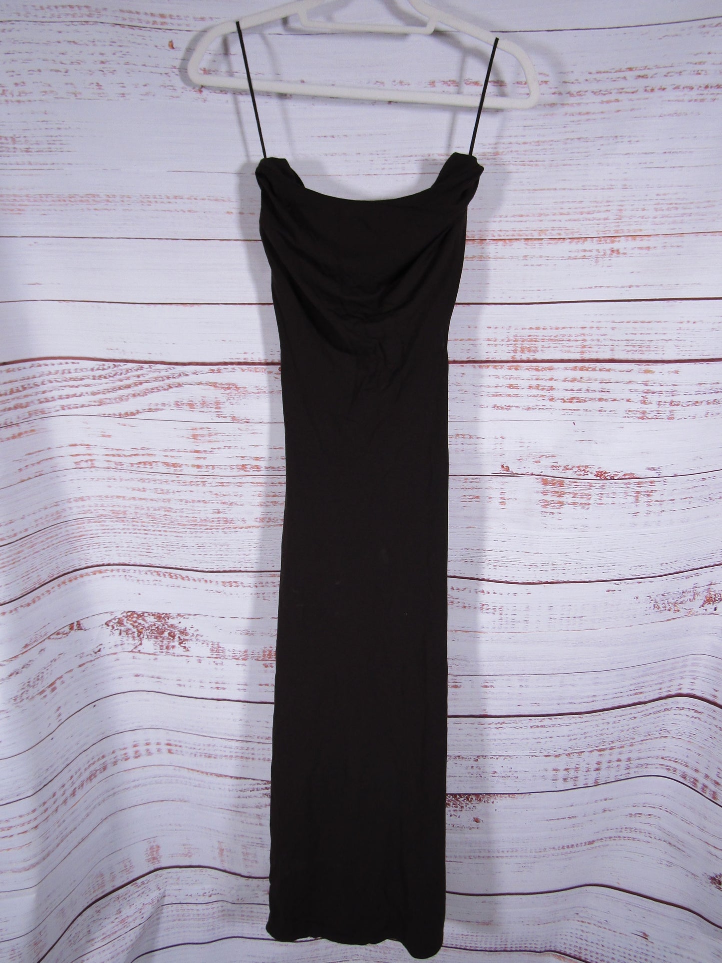 & Other Stories Women's Dark Brown Drape Clasp Dress Size XS