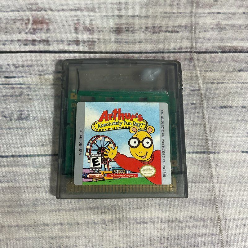 Nintendo Arthur's Absolutely Fun Day Gameboy Color Game Cartridge