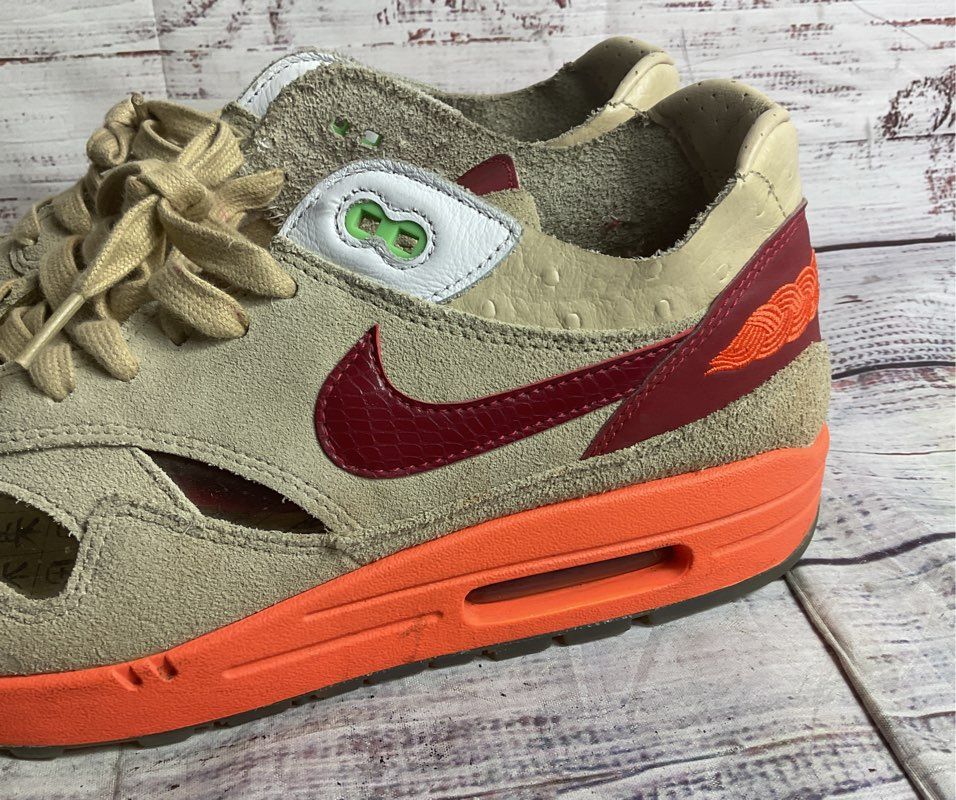 Nike Air Max 1 CLOT Kiss of Death Sneakers Beige 11.5