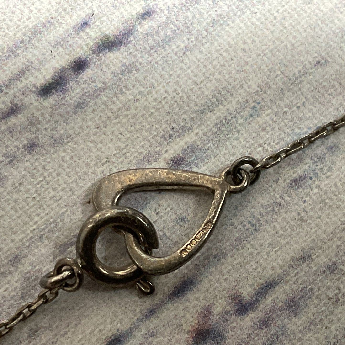 VTG. LINKS of LONDON Sterling Interlocking Hearts Pendant 18" Necklace- 5.90g