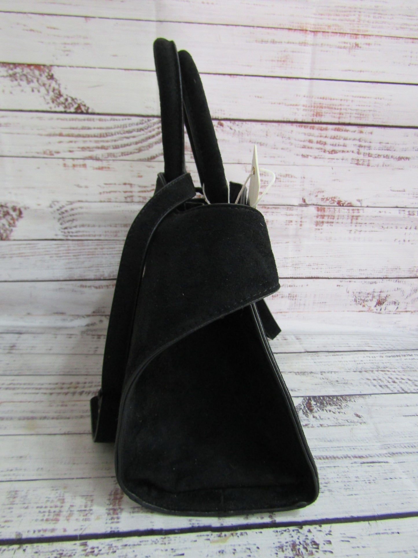 Urban Expressions Faux Suede Double Buckle Satchel