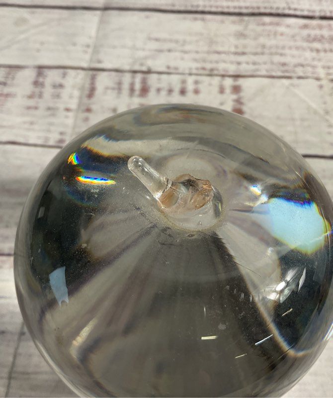 Tiffany & Co Apple Paperweight Clear Crystal 3" Signed