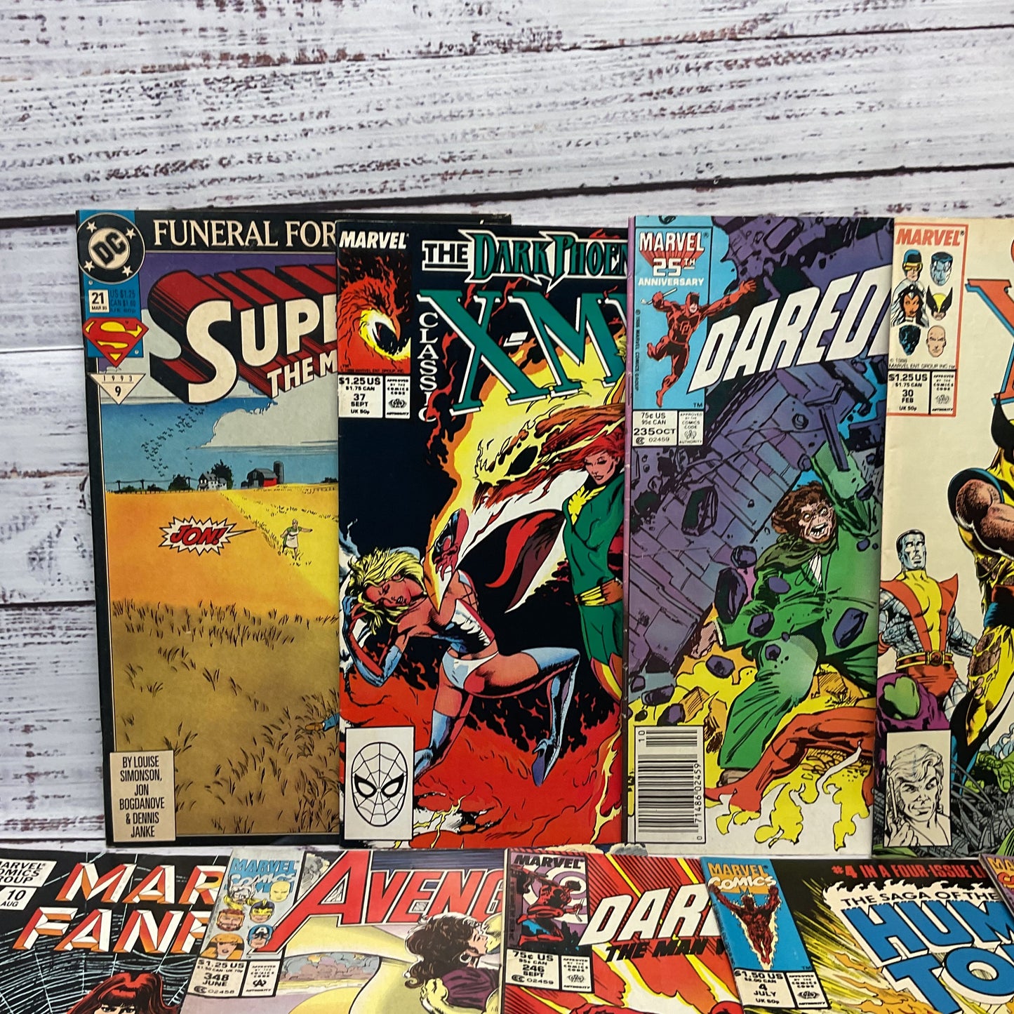 Vintage Marvel DC Comics Mixed Lot Of 11 Comic Books