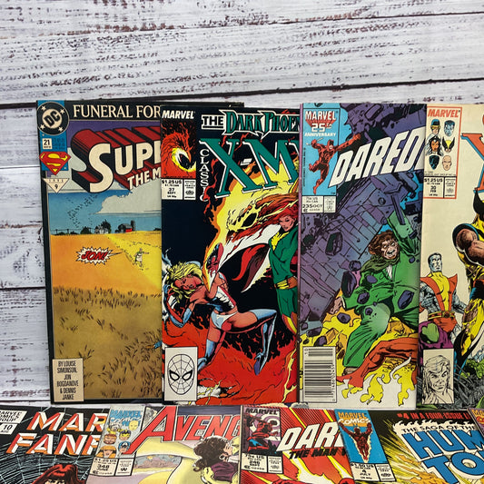 Vintage Marvel DC Comics Mixed Lot Of 11 Comic Books