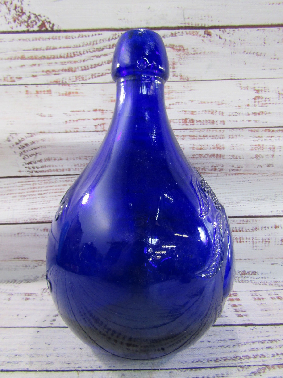 Vintage Jus de Fruit Casadis Milano Cobalt Blue Collectible Bottle