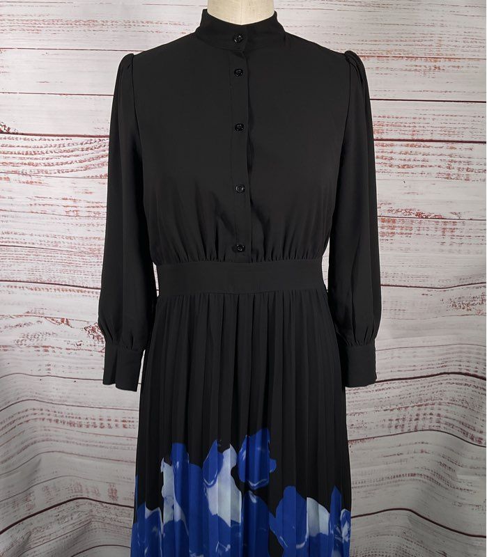 Ivee Floral Print Long Sleeve Dress Multicolor S