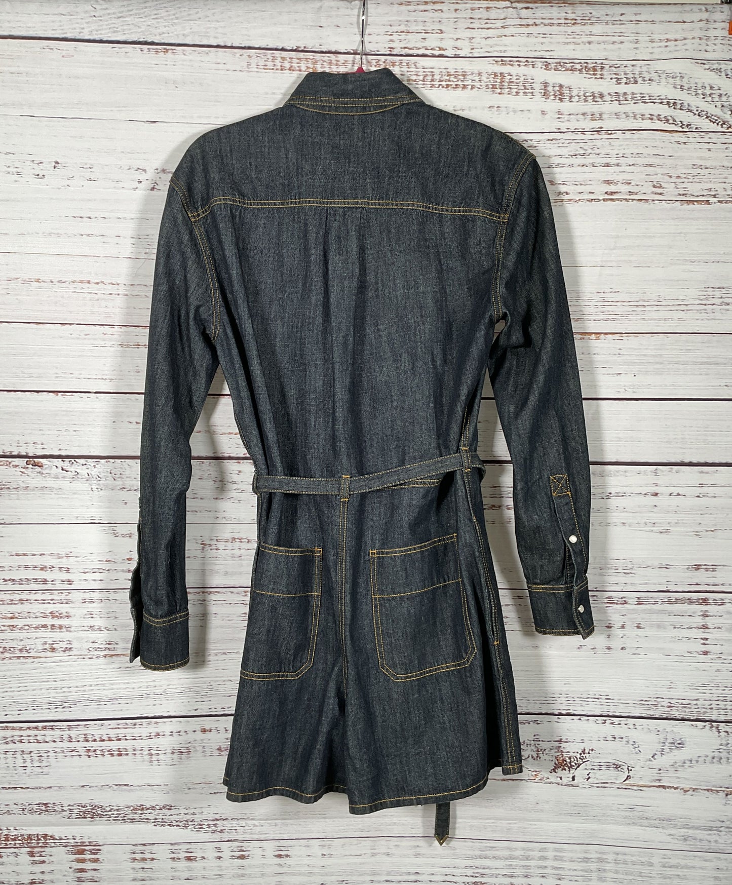 Valentino Denim Long Sleeved Romper Blue 40 Euro 8 US