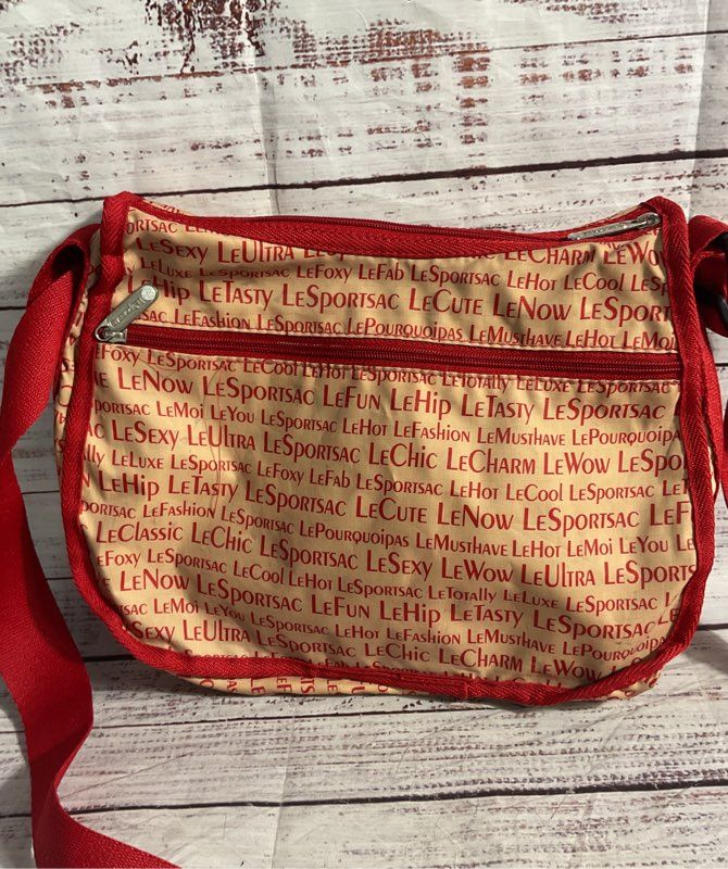 LeSportSac Jonathan Alder Women's Red & Beige Shoulder Bag