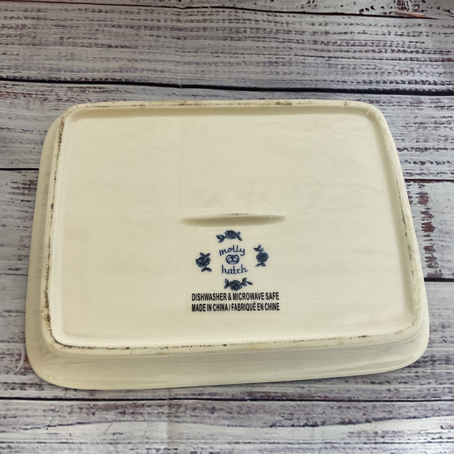 Anthropologie Molly Hutch Cat Butter Dish with Lid