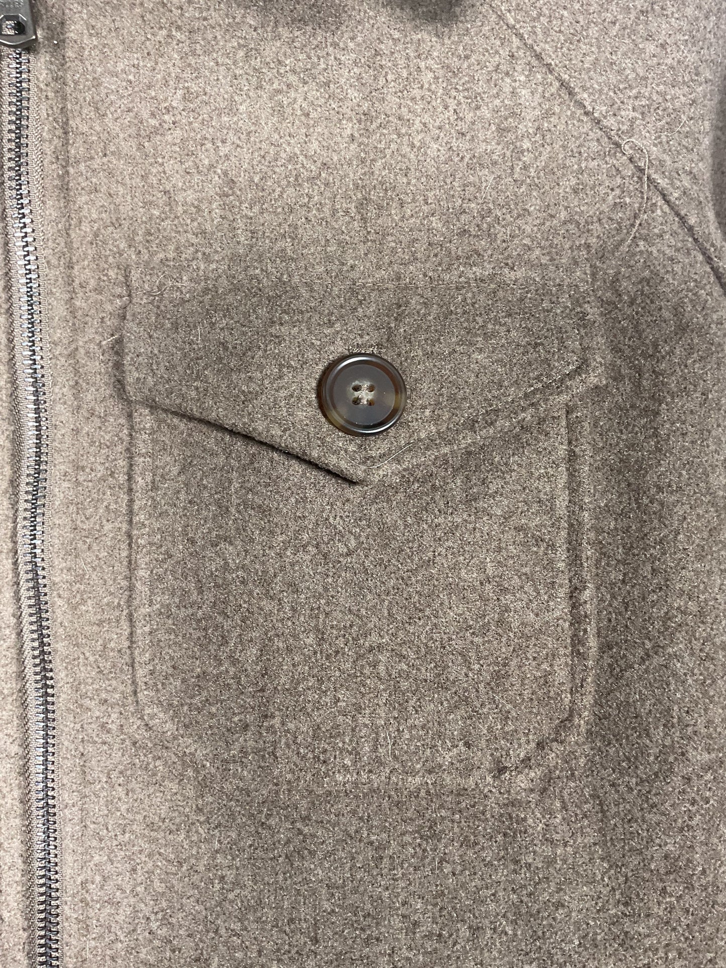 Avec Les Filles Brown Zip Up Jacket - Size S