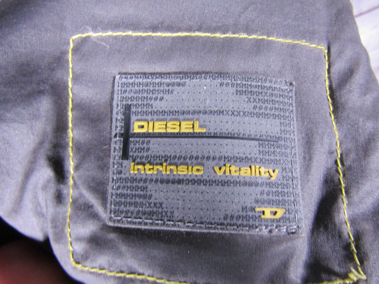 Vintage Diesel Intrinsic Vitality Oversized Gray Duck Down Removable Scarf Coat