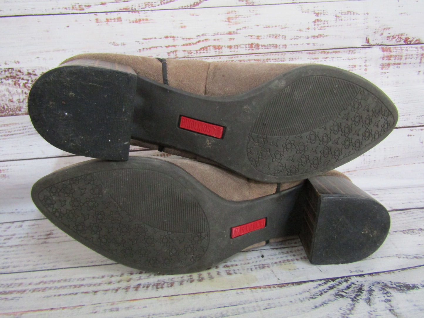 Pikolinos Women's Distressed Brown Suede Chelsea Boots Size 10