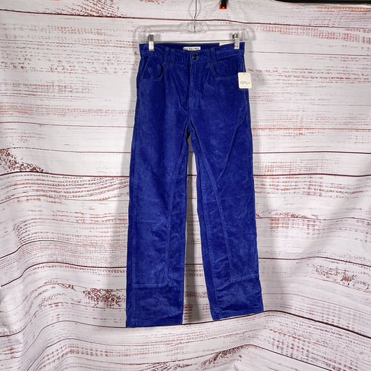 Free People “We The Free” Blue Risk Taker Corduroy Pants - Size 25 New W/ Tags