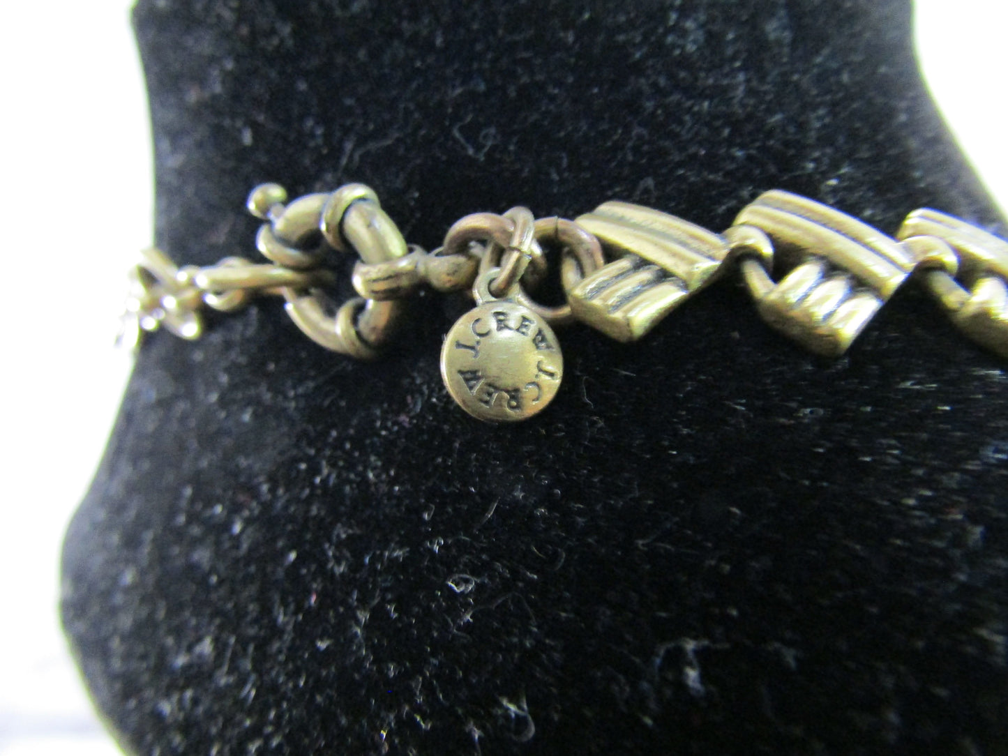 J. Crew Multi-Color Rhinestone Tassel Statement Necklace