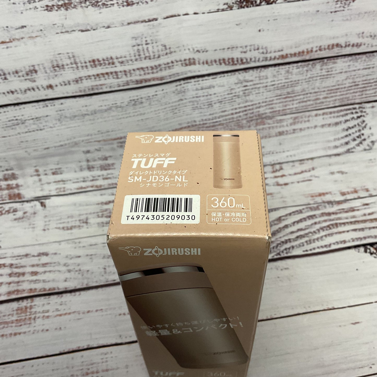 Zojirushi Tuff Stainless Mug Sm Jd36 Nl Vacuum Insulated Bottle 360ml New 2/2