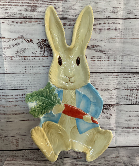 Williams Sonoma Peter Rabbit Figural Platter Multicolor