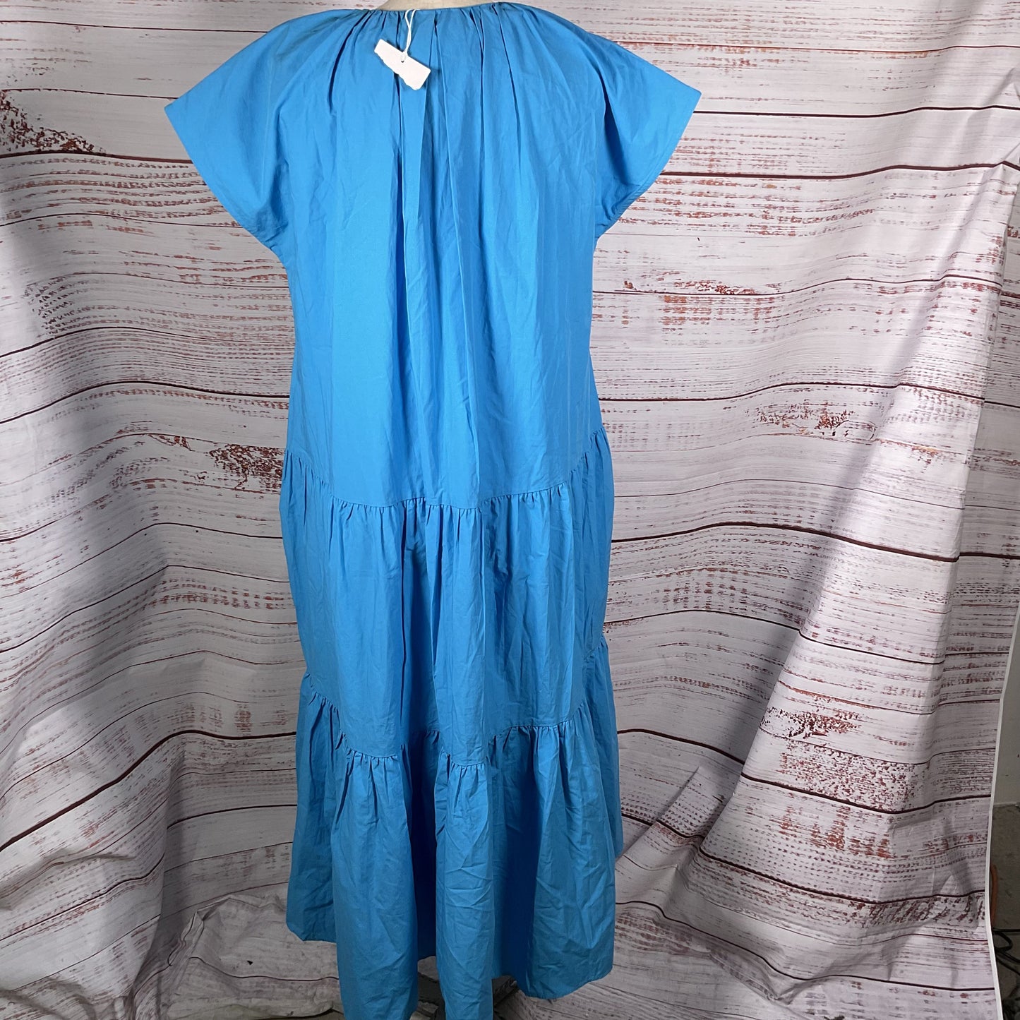 NWT COS Womens Tiered Cap Sleeve Ruffle Long Dress- SZ EUR34/ 6/8 US (OVERSIZED)