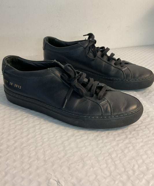 Woman by Common Projects Achilles Low Top Navy Blue Leather Sneaker 8.5