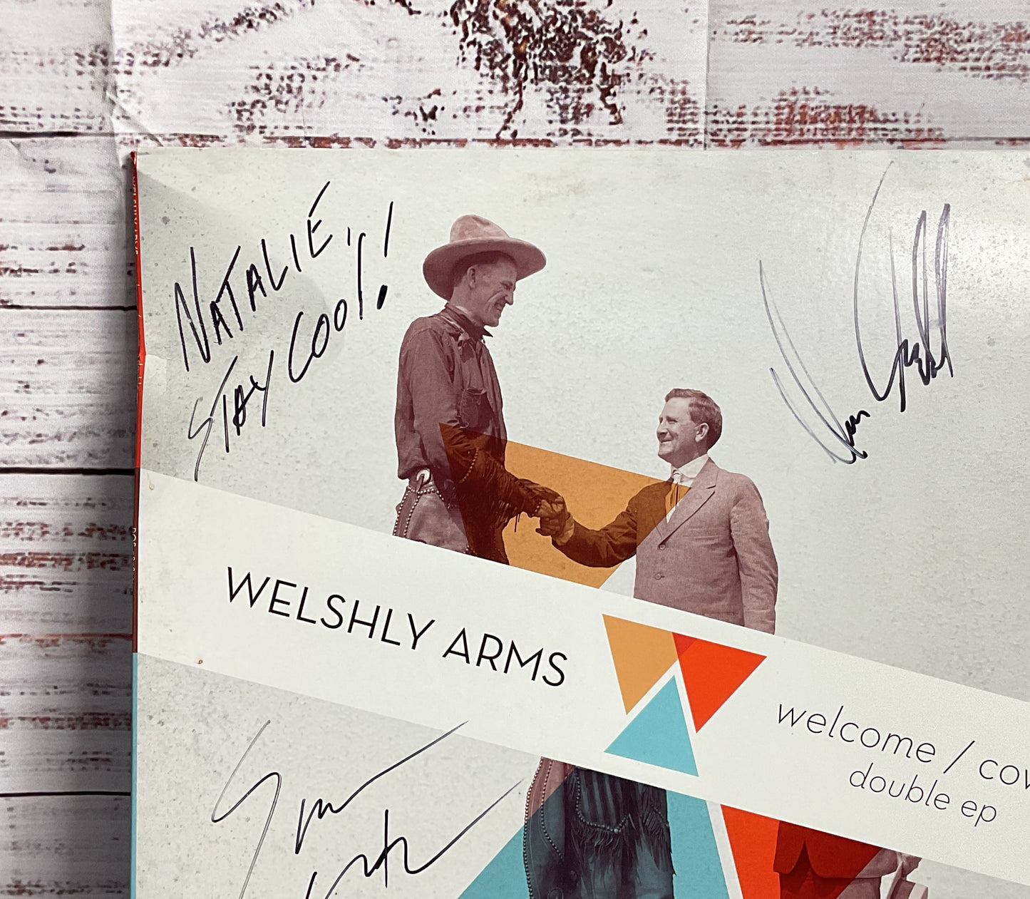 Welshly Arms Welcome/Covers Double EP Autographed Vinyl