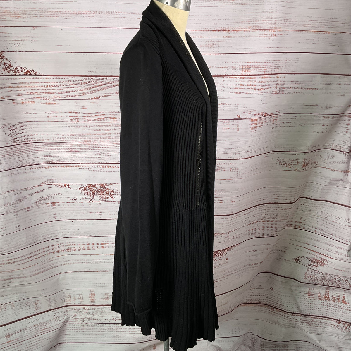 STELLA CARAKASI Women's Black Long Cardigan- SZ L