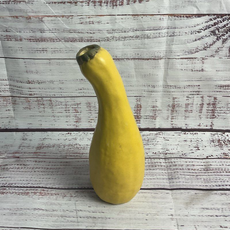 Signed 6" Yellow Squash Bud Vase