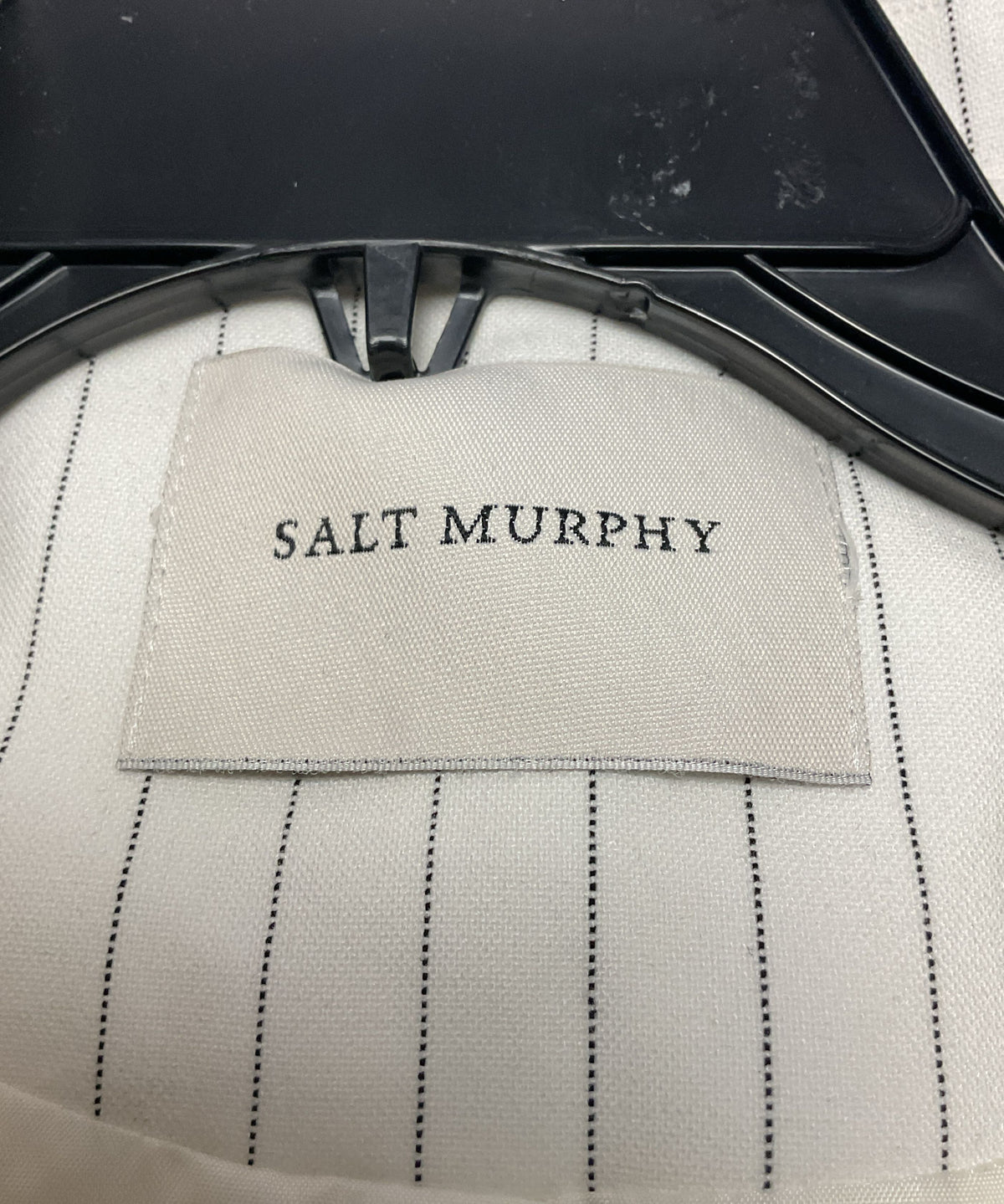Salt Murphy White Pin Stripe Oversized Large Blazer Jacket - Size 38 New