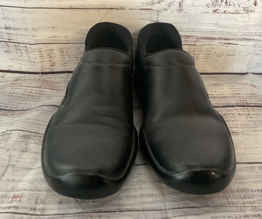 Prada Vintage Leather Toggle Moc Clip Loafers Black 7.5