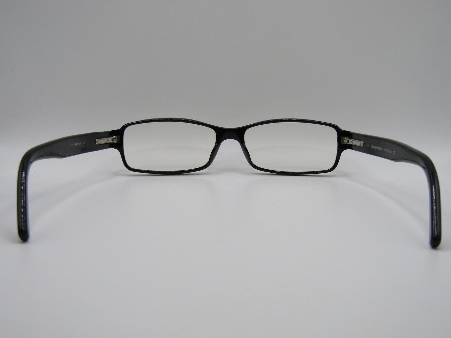 Giorgio Armani GA129 Women's Black Rectangular Eyeglasses Frame Made in Italy