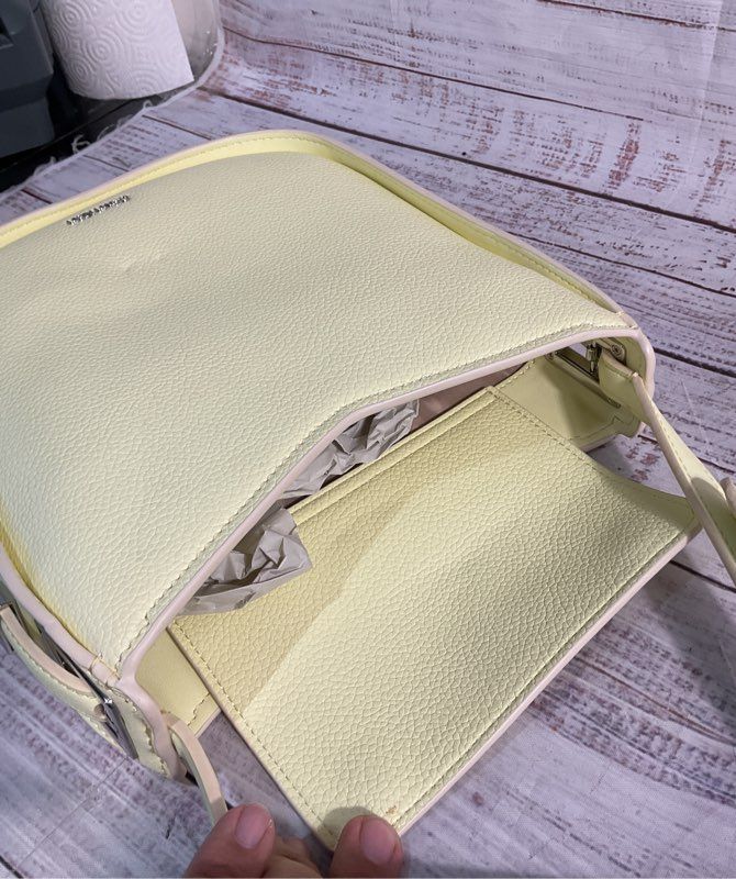 NWT Calvin Klein Endive Faux Leather Willow Crossbody Women's