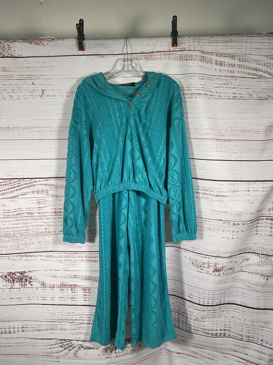 Cider Cyan Top + Pants Set - Size S NWT