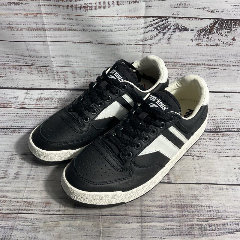 PRO-Keds Skyhawk Black Leather Sneaker Casual Shoe Men's Size 8.5