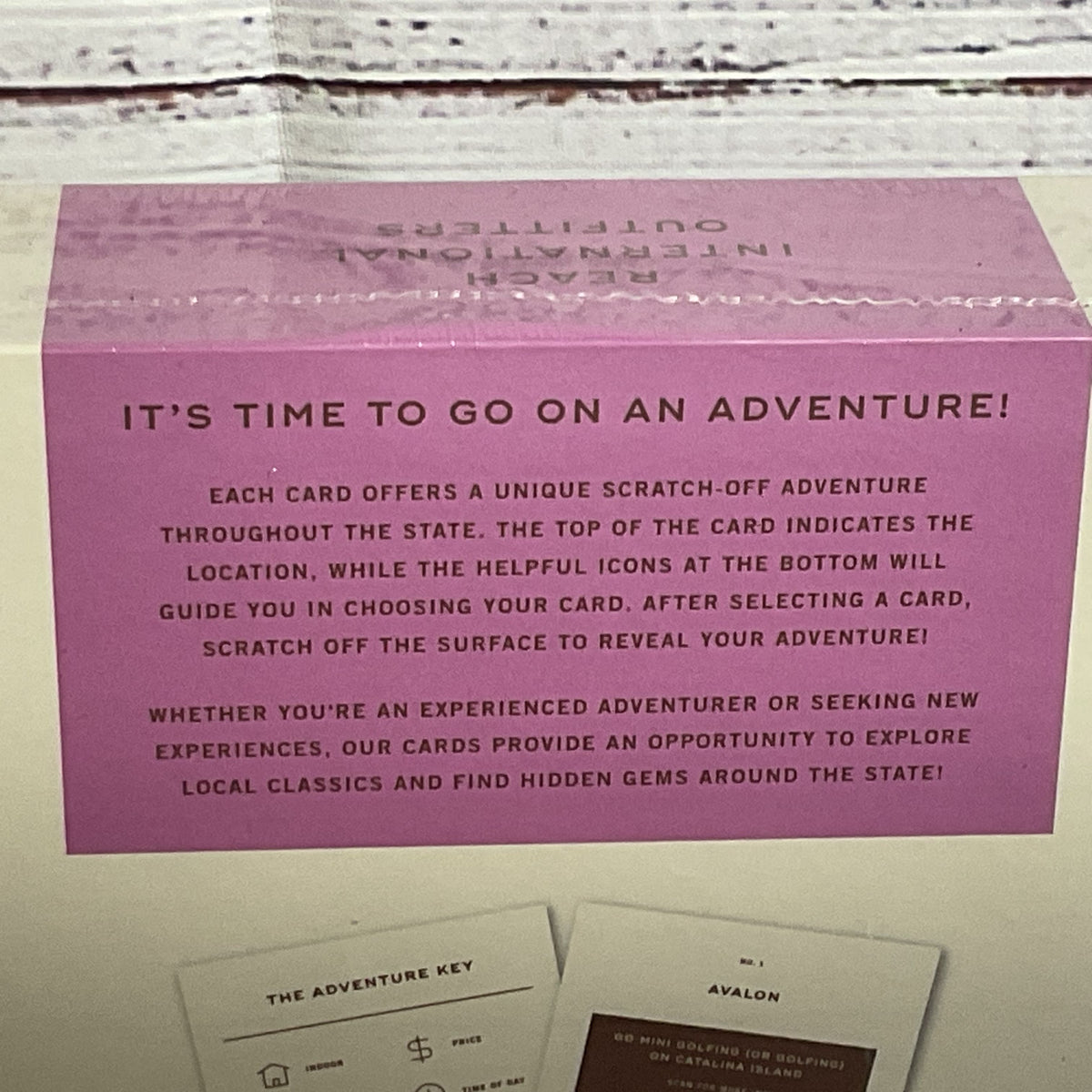 NEW SEALED RIO California 50 Card Adventure Bucket List