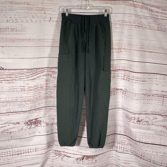 Alo Yoga Polar Fleece Wintry Charcoal Green Pants - Size S