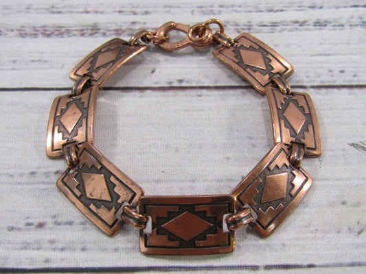 Vintage Handcrafted Southwestern Copper Bracelet