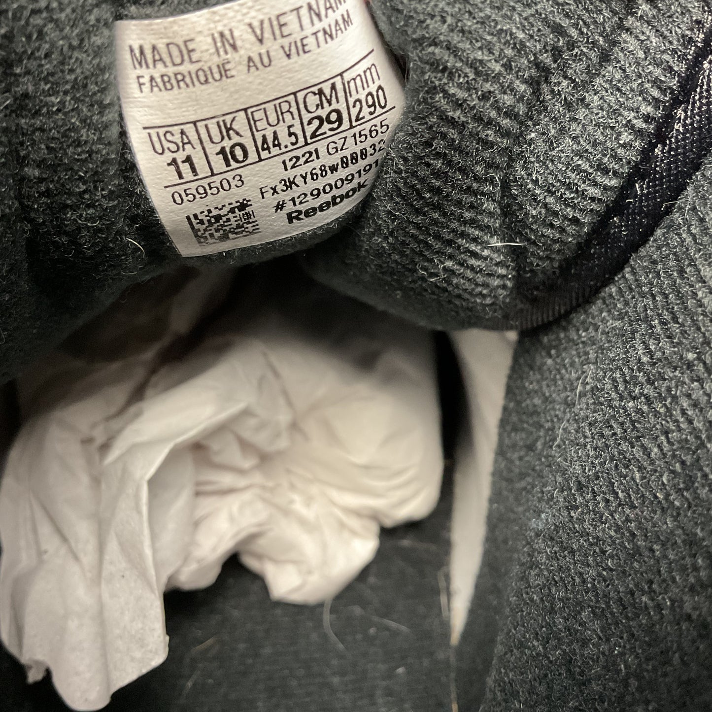 Reebok Classics x Tyrrell Winston White Black Athletic Shoe Sneaker Men Size 11