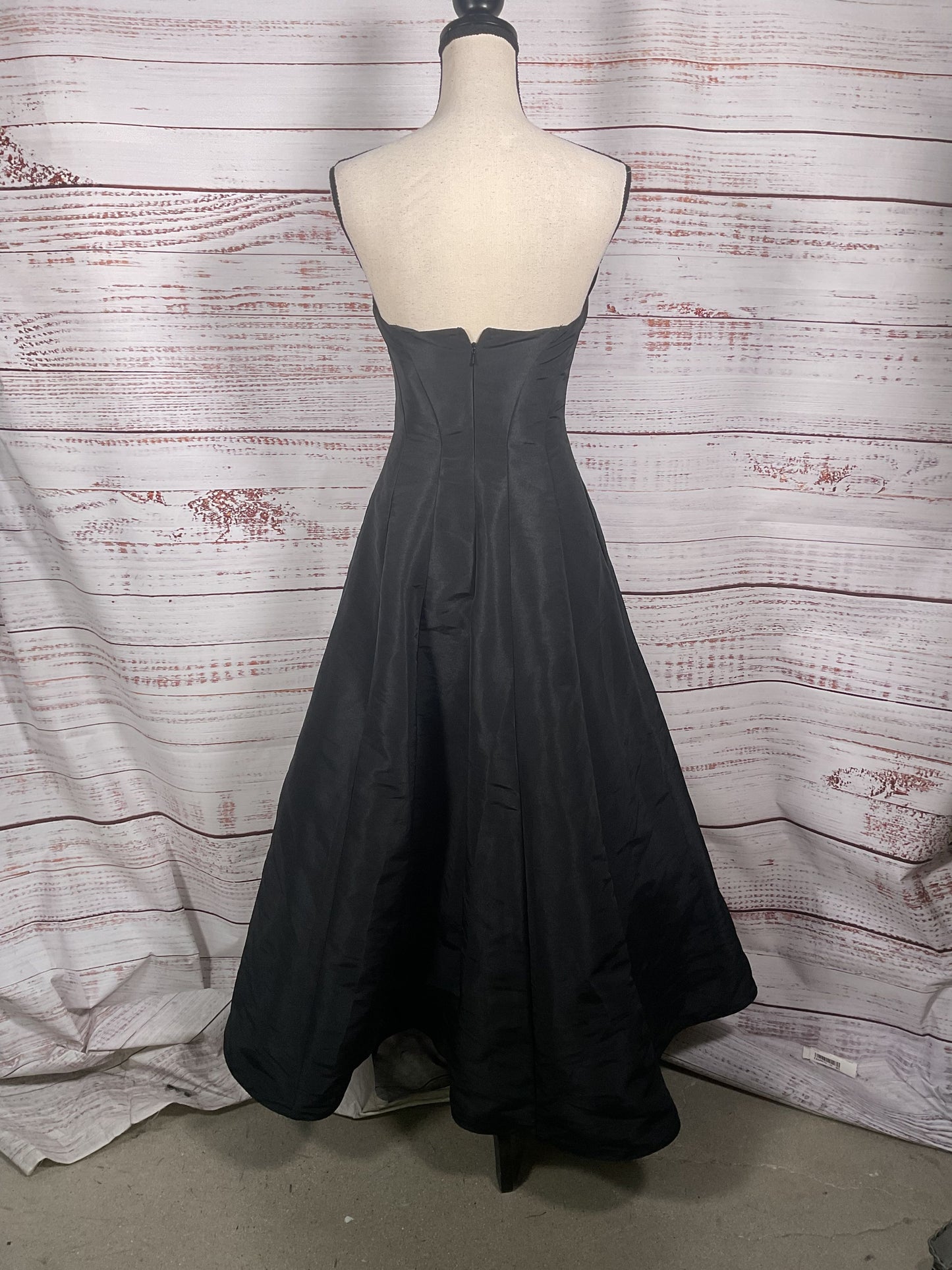Mac Duggal Black Strapless Bow Gown - Size 0