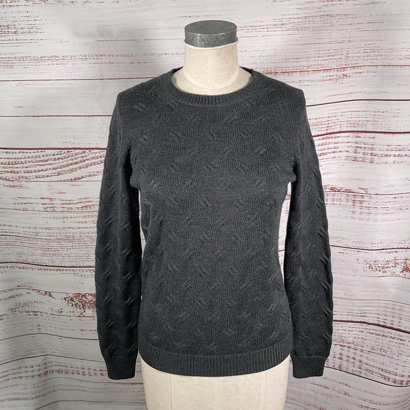 Sandro Gray Knit Merino Wool Blend Pullover Sweater - Size XS
