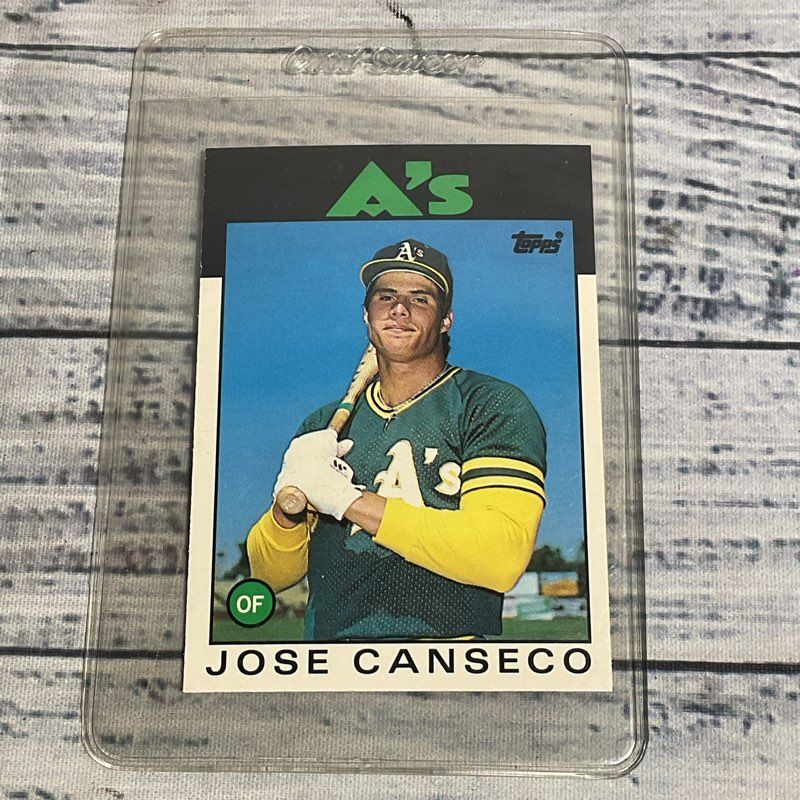 Vtg. Topps 1986 Jose Canseco #20t Ungraded Baseball Card Great Condition