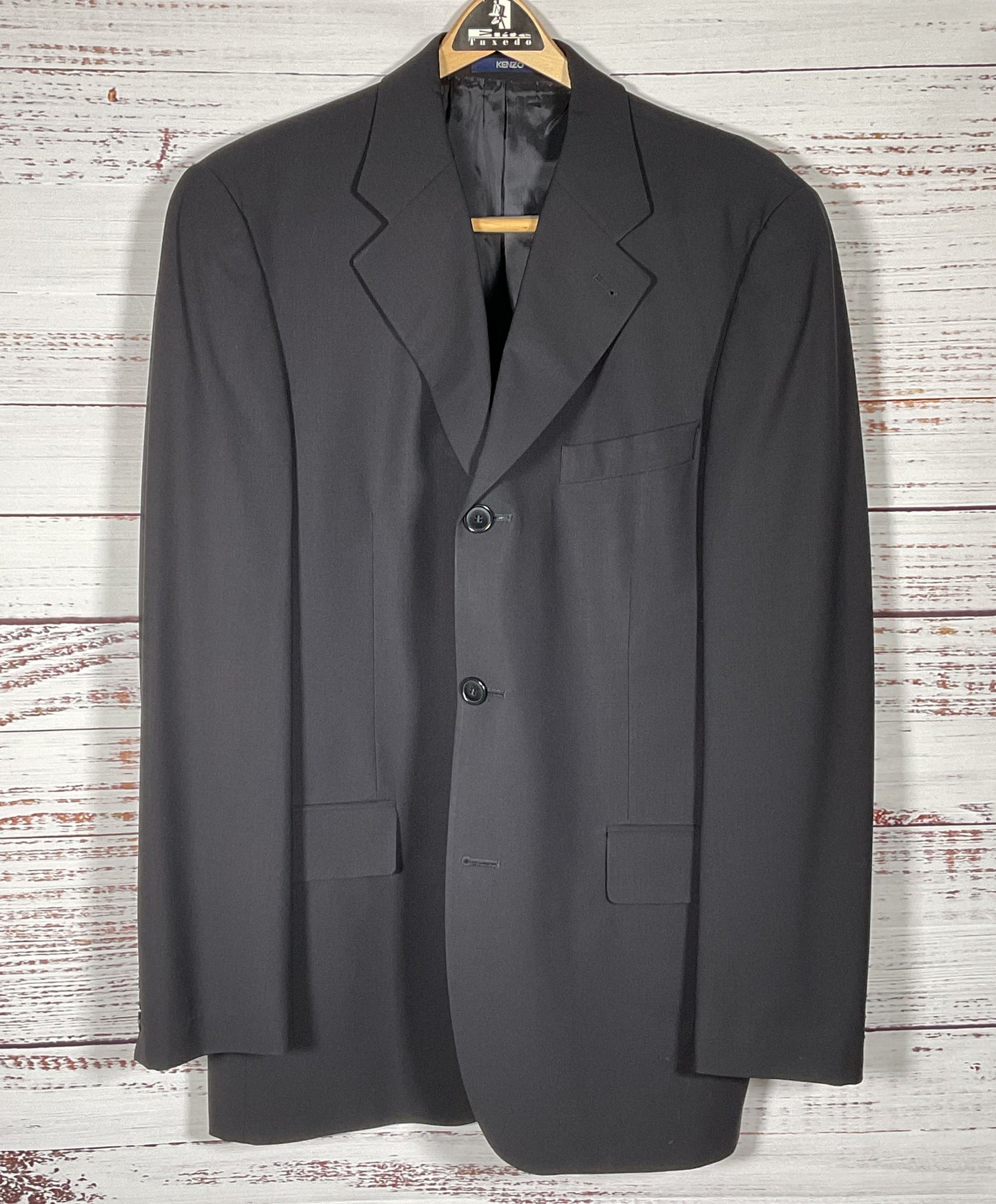 Kenzo Homme Wool 2 Piece Suit Set Black 52