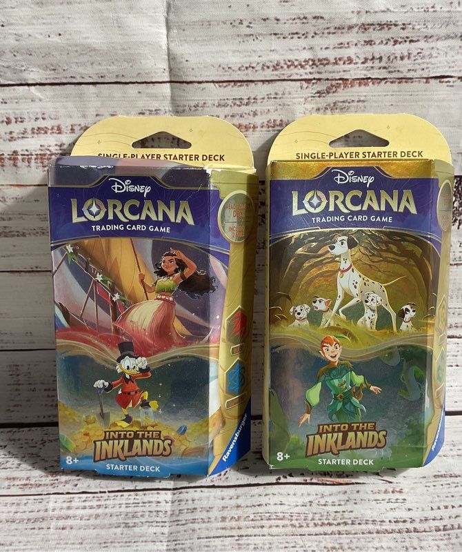 Disney Lorcana Trading Card Game 2 Decks 4 Booster Packs 1 Promo Card NEW